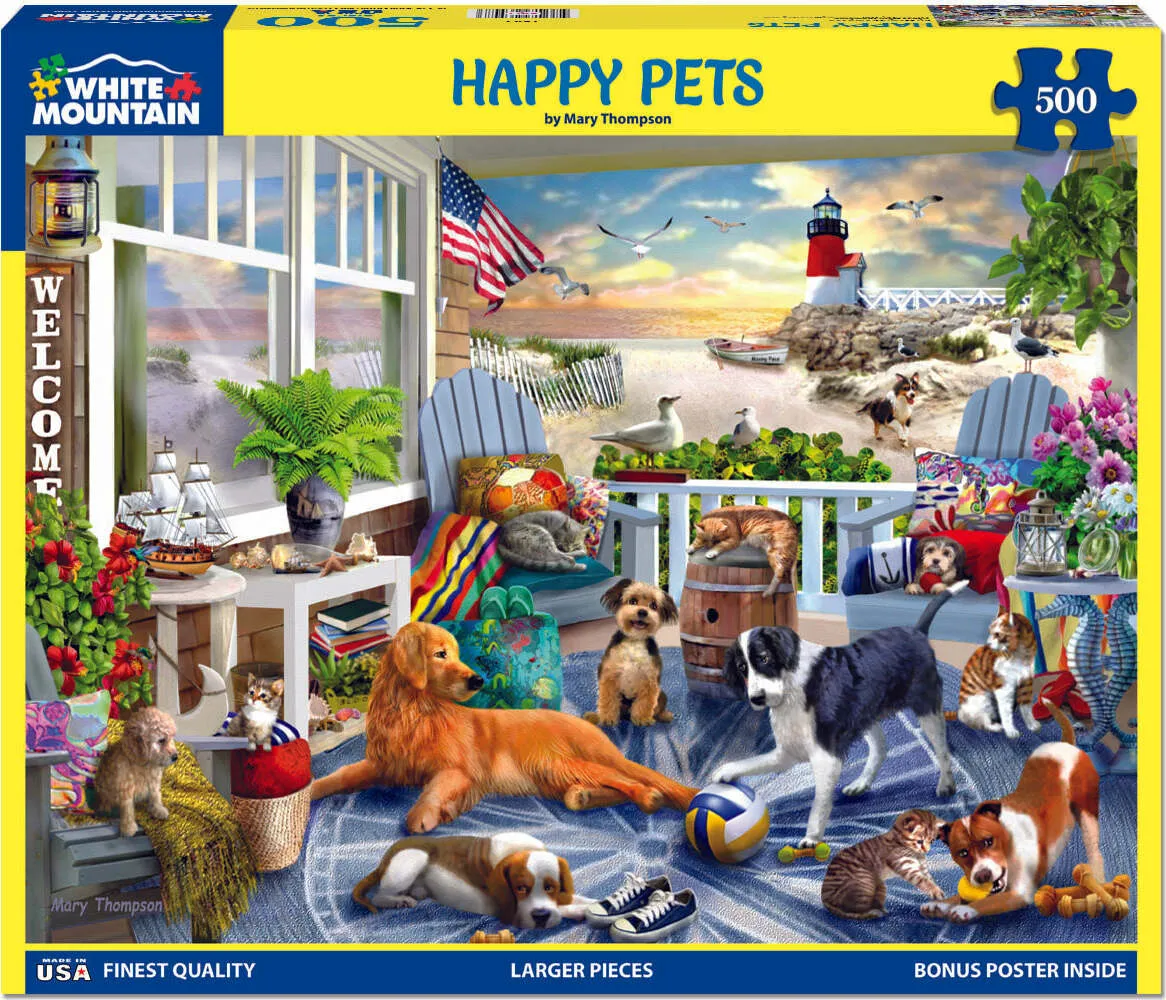 500pc Puzzle - Happy Pets