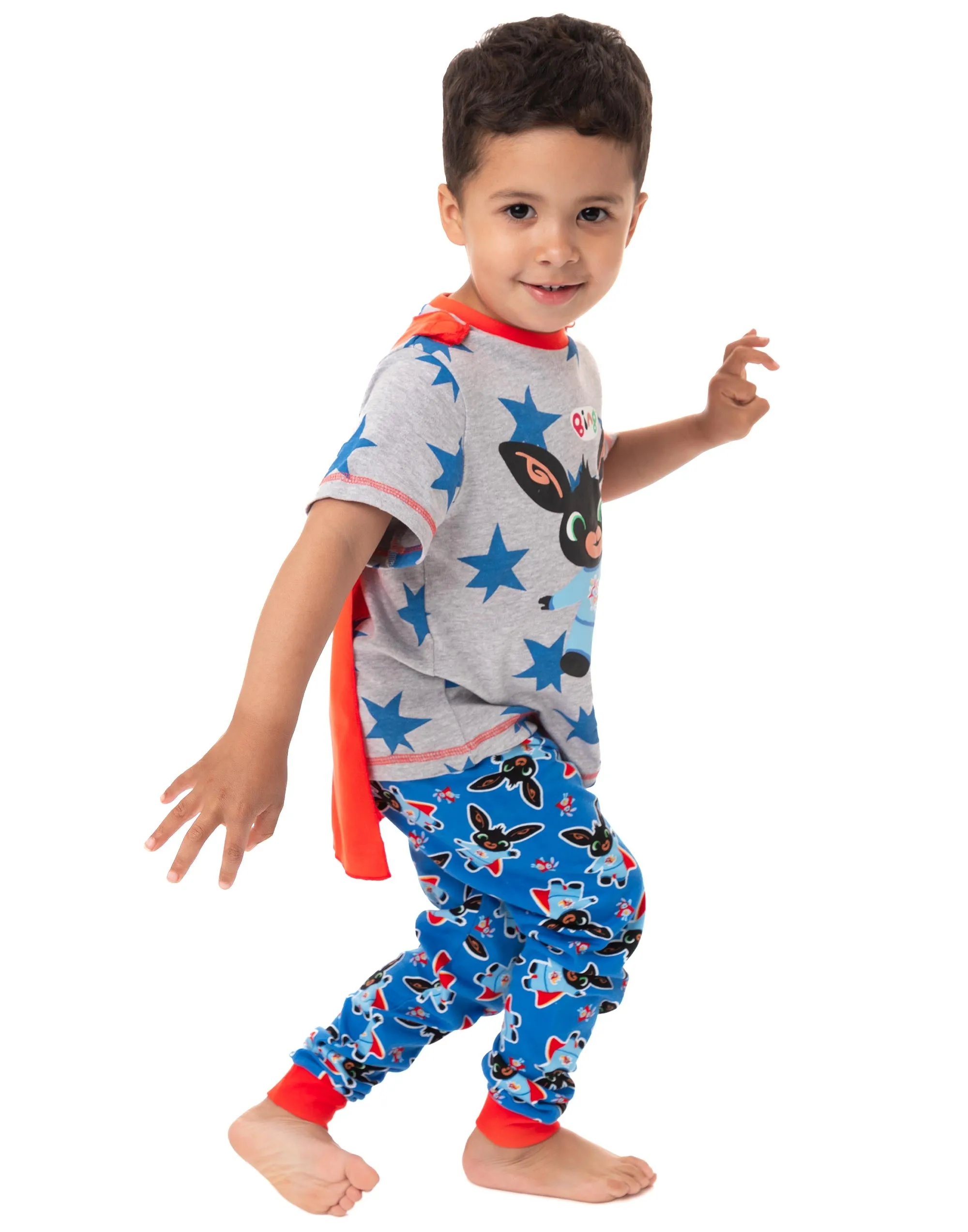 Bing Bunny Pyjamas with Cape -  Boys T-Shirt & PJ Bottoms Set