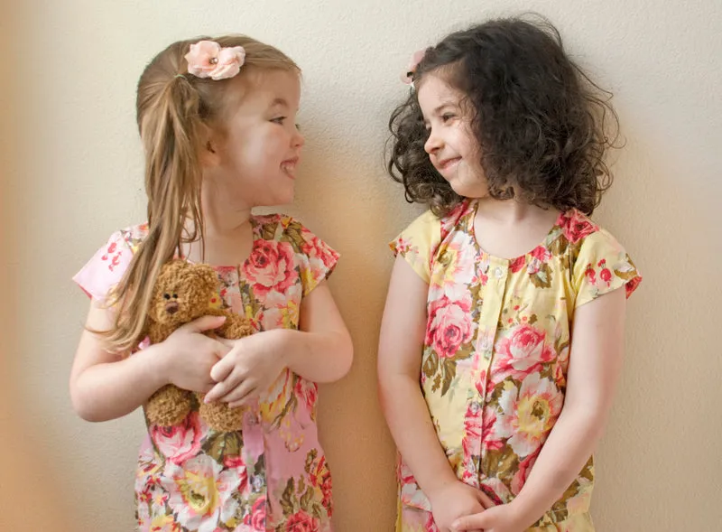 Floral Mommy Daughter Matching PJs