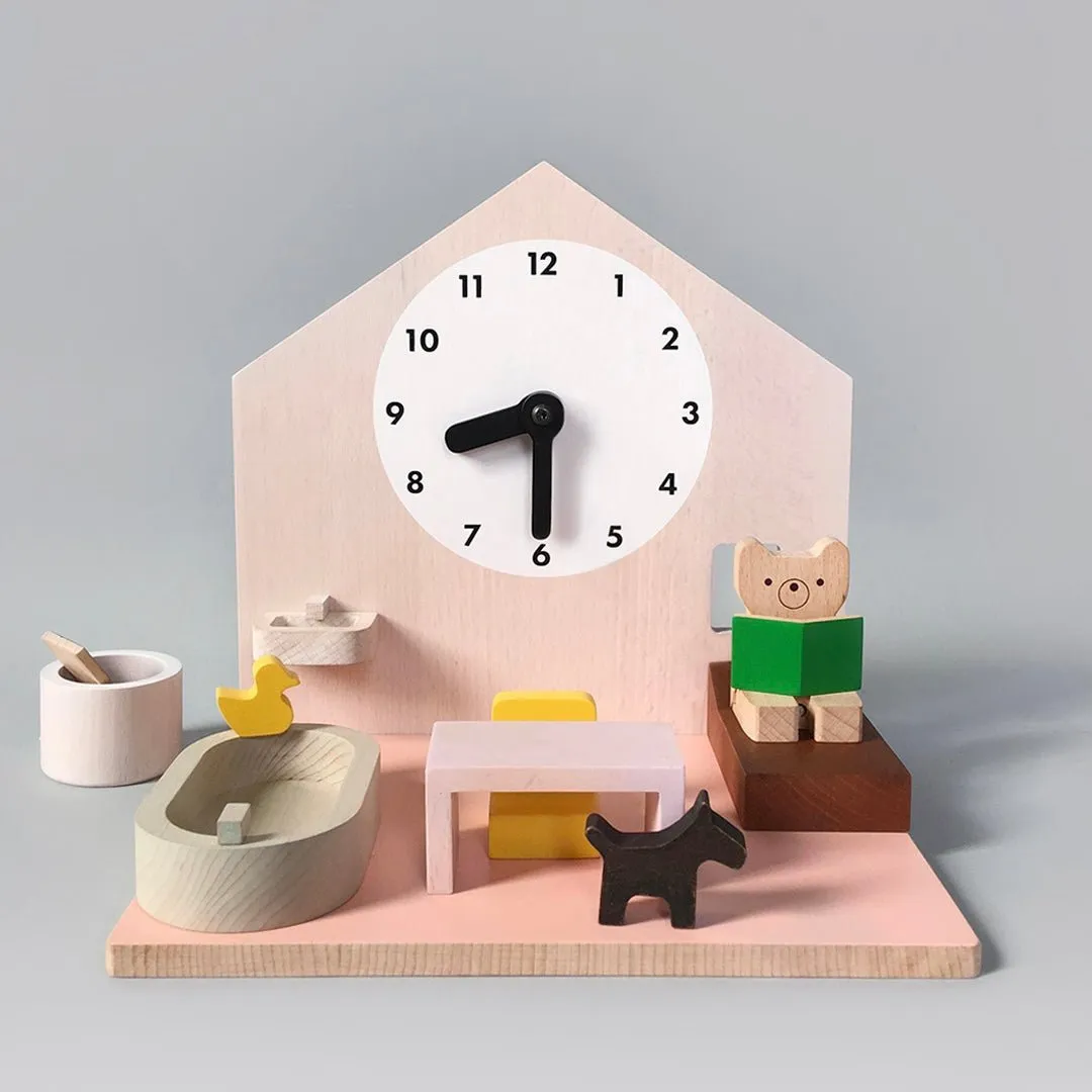 Wooden Bear Activity House Daily Routine Play Set